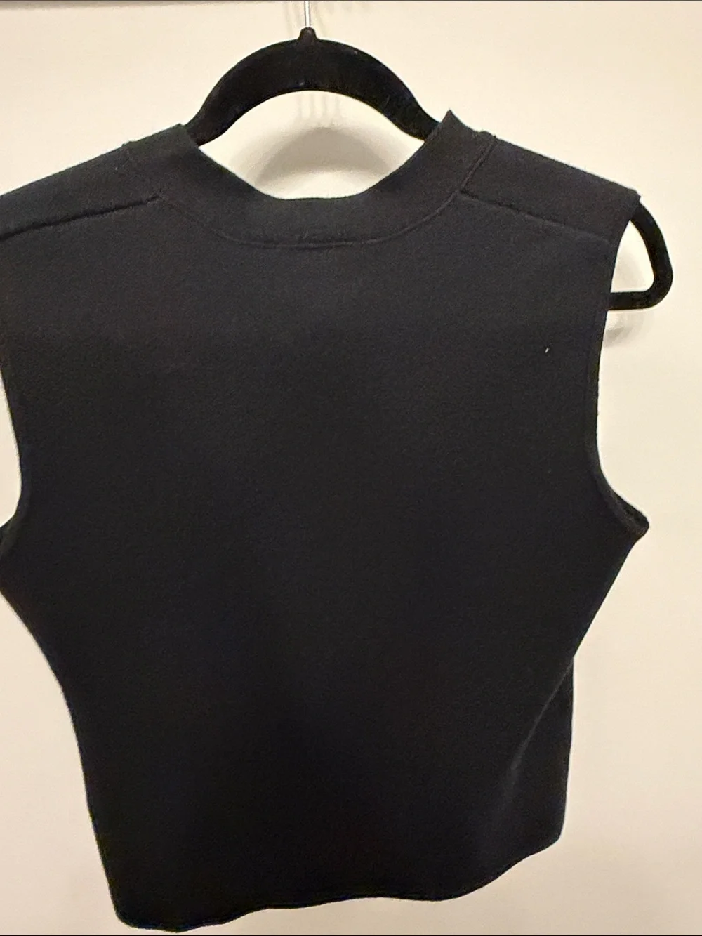 Rachel Zoe Black Sleeveless Knit Vest with Gold Buttons - Picture 3 of 3